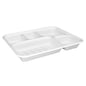 5 Compartment sugarcane plate