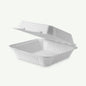 White/kraft Sugarcane Clamshell 9*9*1