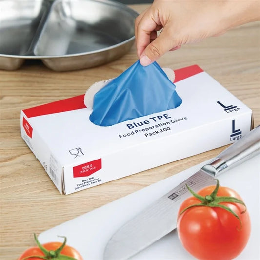 HandCare Blue TPE Food Gloves