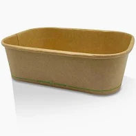 PLA coated Kraft Rectangular Container